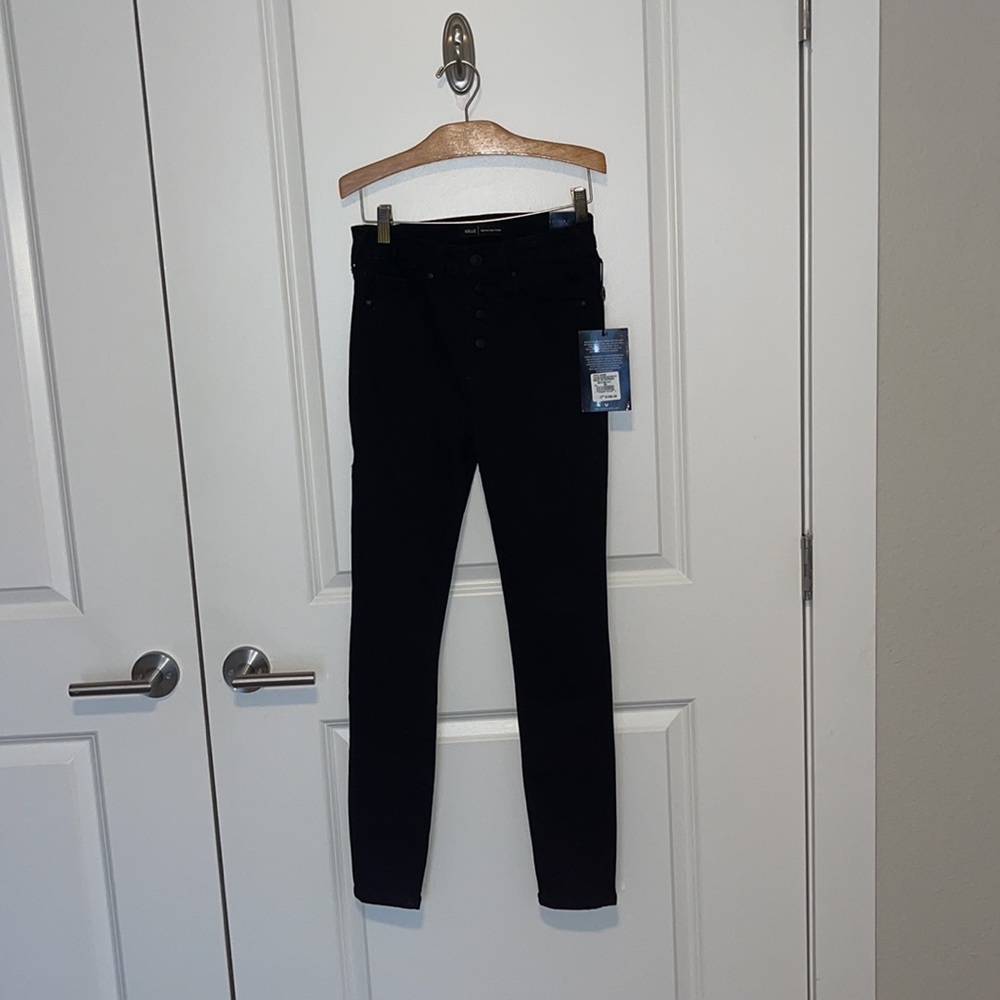 NWT True Religion Black High Rise Skinny Jeans - Picture 10 of 14